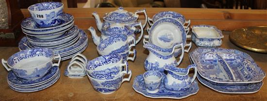 Spode Italian blue & white tea & dinner service